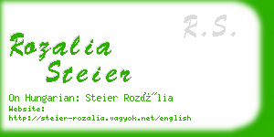 rozalia steier business card